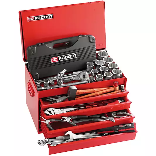 FACOM 2068.UV12 tool set in tool box 145-piece